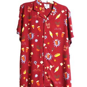 Disneyland Shirt Size XL Hong Kong Maroon Red Matching FAMILY Vacation Tops NWT